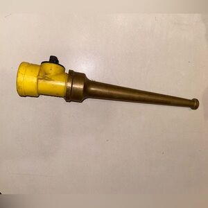 Vintage Brass Fire Hose Nozzle